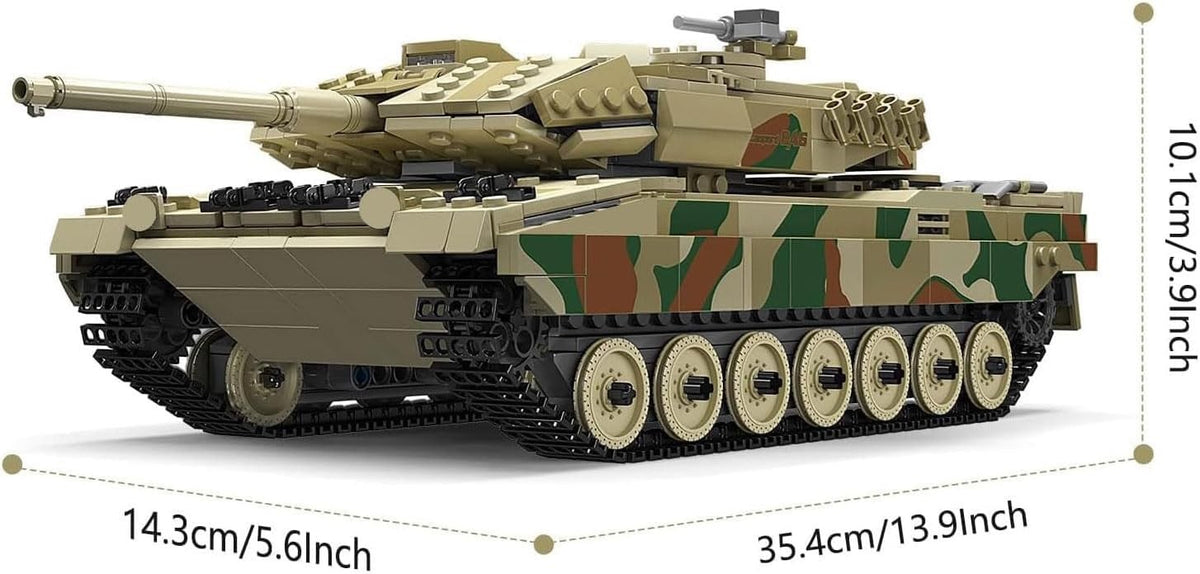 Mould King 20020 RC Leopard 2A6 Main Battle Tank – 1,091 Pieces