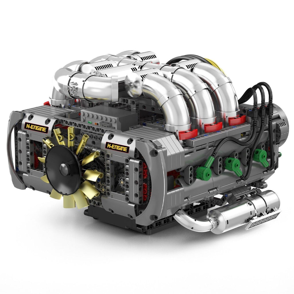 Mould King 10181 Motorized Flat-Six Boxer Engine Model – 2,375 Pieces