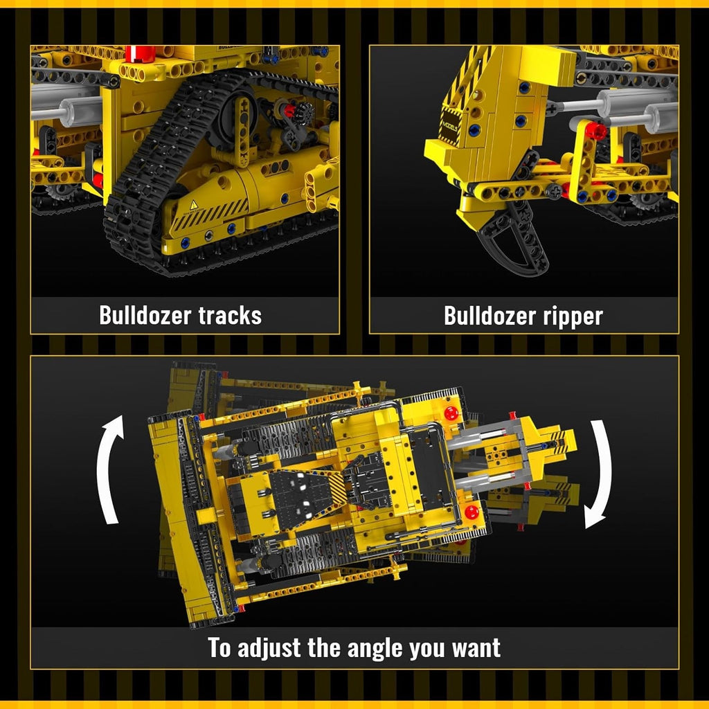 Mould King 15084 D11 RC Bulldozer – 1,597 Pieces