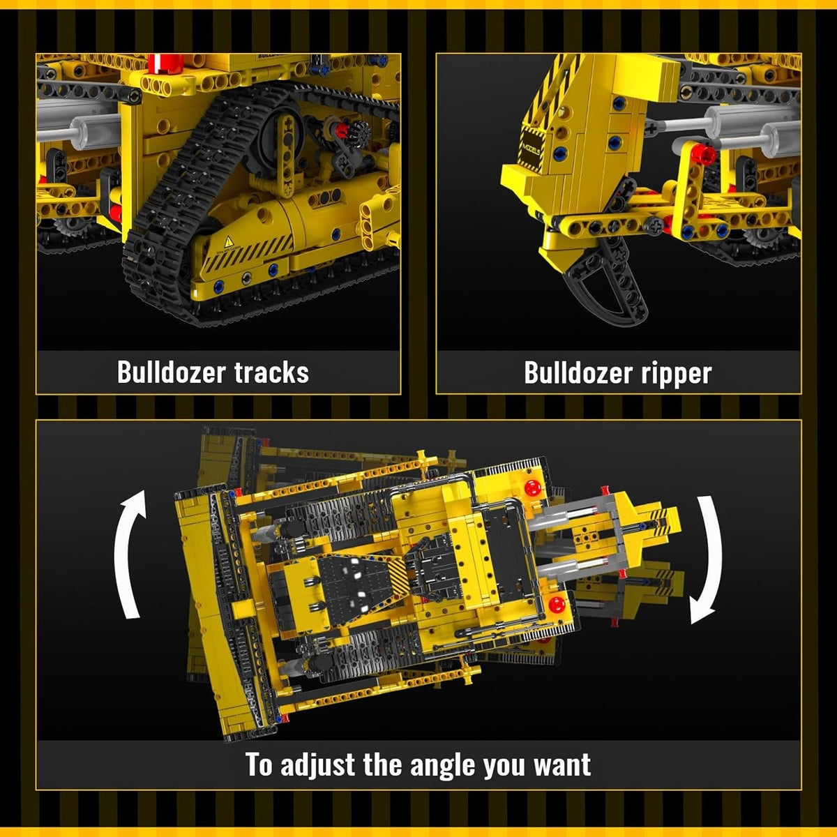 Mould King 15084 D11 RC Bulldozer – 1,597 Pieces