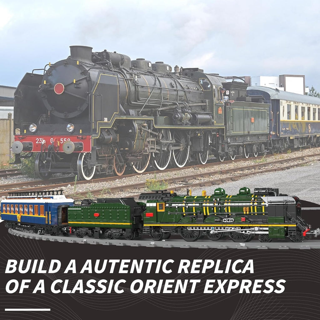 Mould King 12025 SNCF 231 Orient Express RC Steam Train – 4,261 Pieces