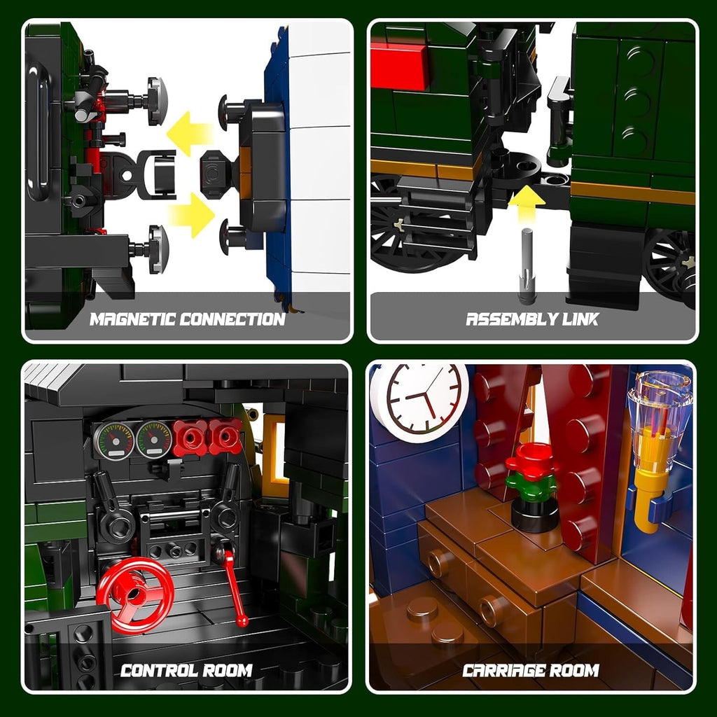 Mould King 12025 SNCF 231 Orient Express RC Steam Train – 4,261 Pieces