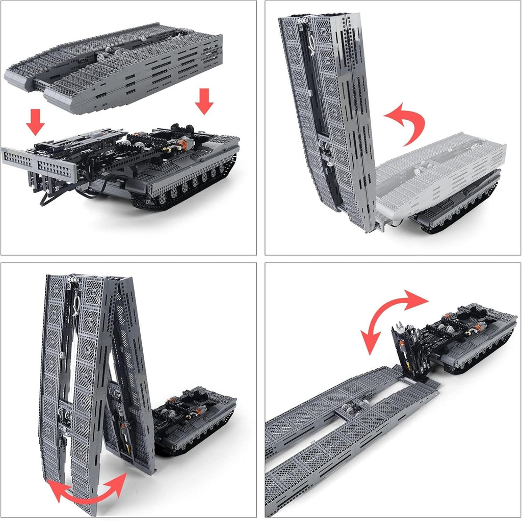 Mould King 20002 RC Assault Bridge Layer Building Set – 2,388 Pieces