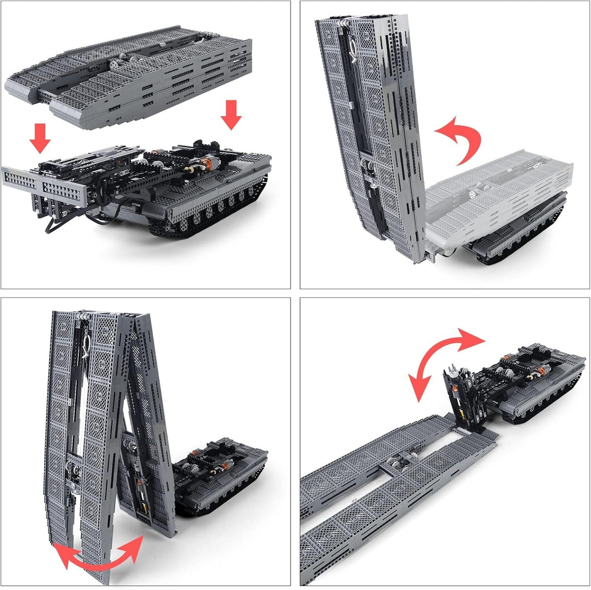 Mould King 20002 RC Assault Bridge Layer Building Set – 2,388 Pieces