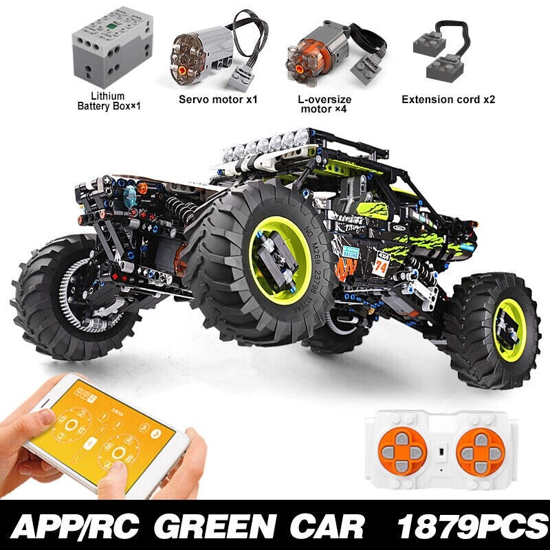 Mould King 18002 Green Hound 4x4 RC Off-Road Buggy – 2,016 Pieces