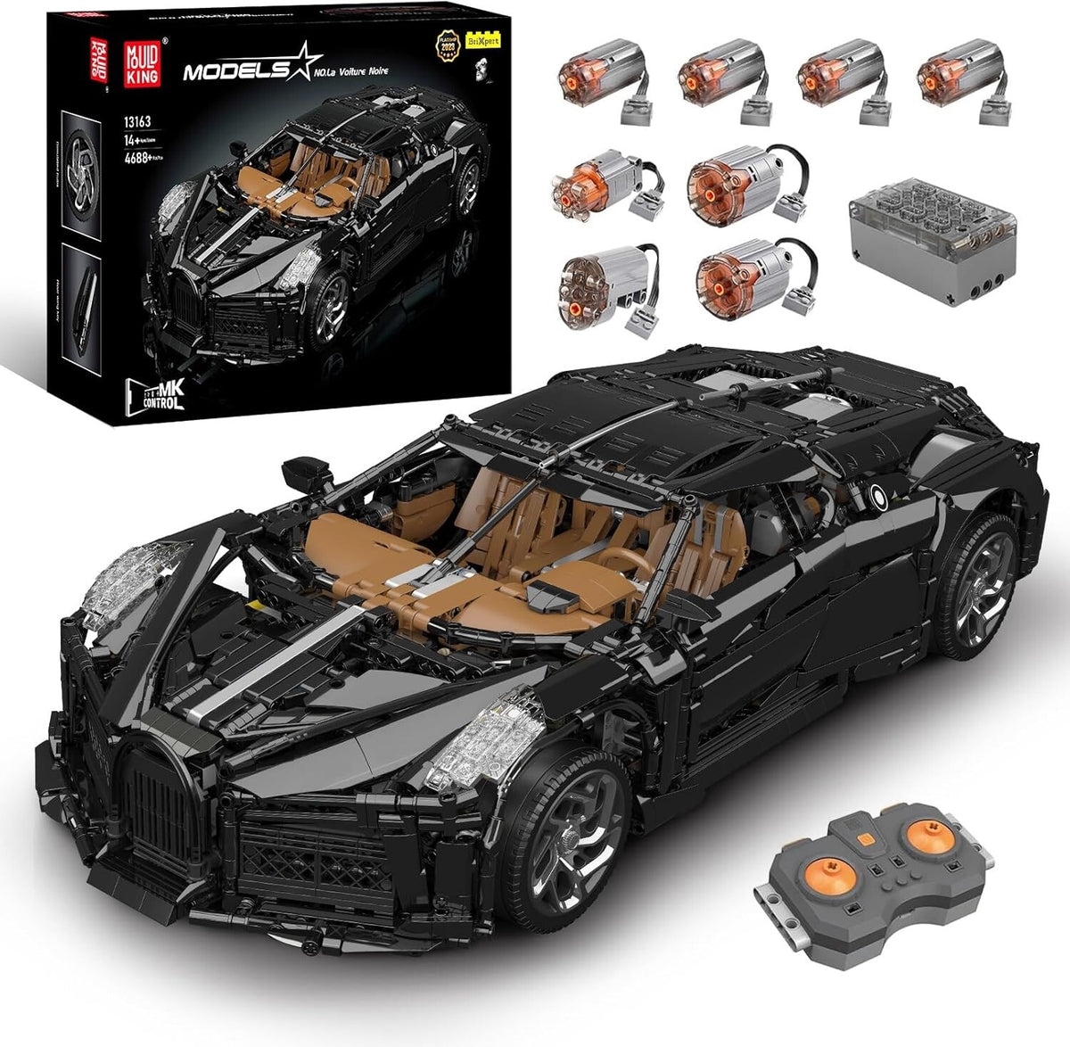 Mould King 13163 RC Voice of the Night Hypercar Building Set – 4,800+ Pieces