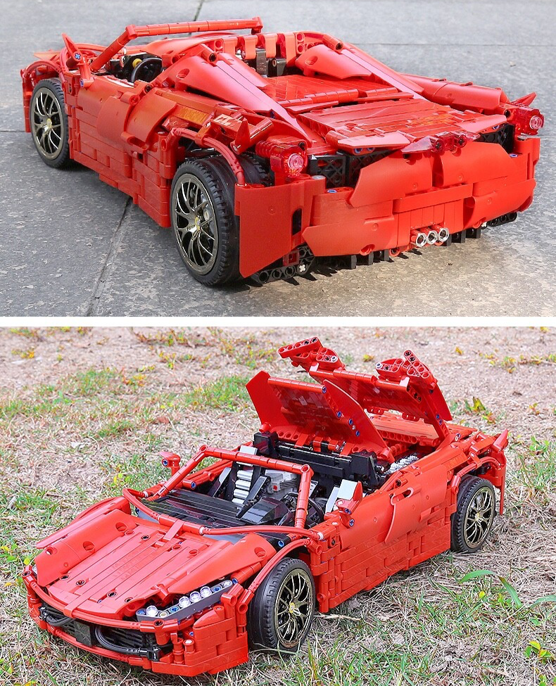 Mould King 13048 RC 488 Red Spider Supercar – 2,083 Pieces