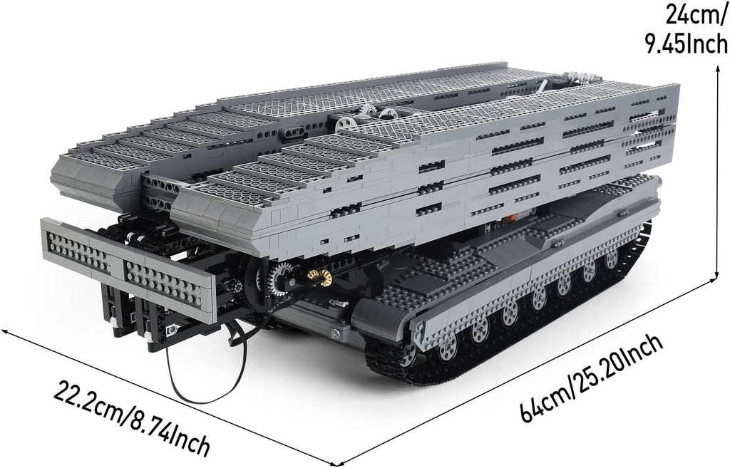 Mould King 20002 RC Assault Bridge Layer Building Set – 2,388 Pieces