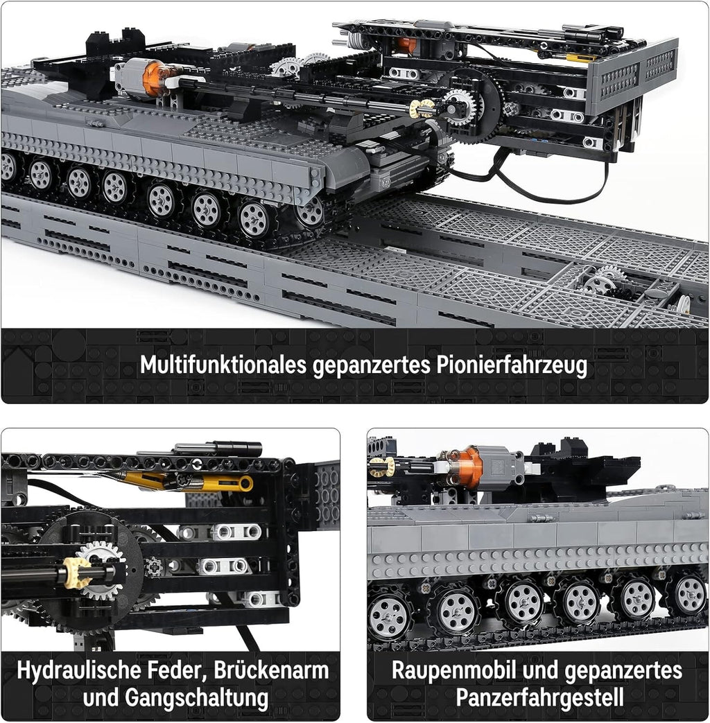 Mould King 20002 RC Assault Bridge Layer Building Set – 2,388 Pieces
