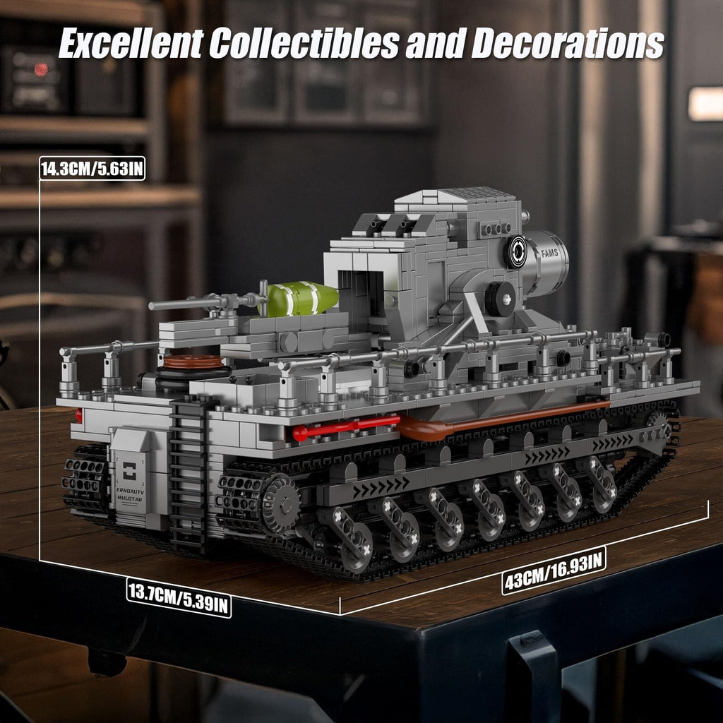 Mould King 20028 RC Karl-Gerät Mortar Building Set – 1,648 Pieces