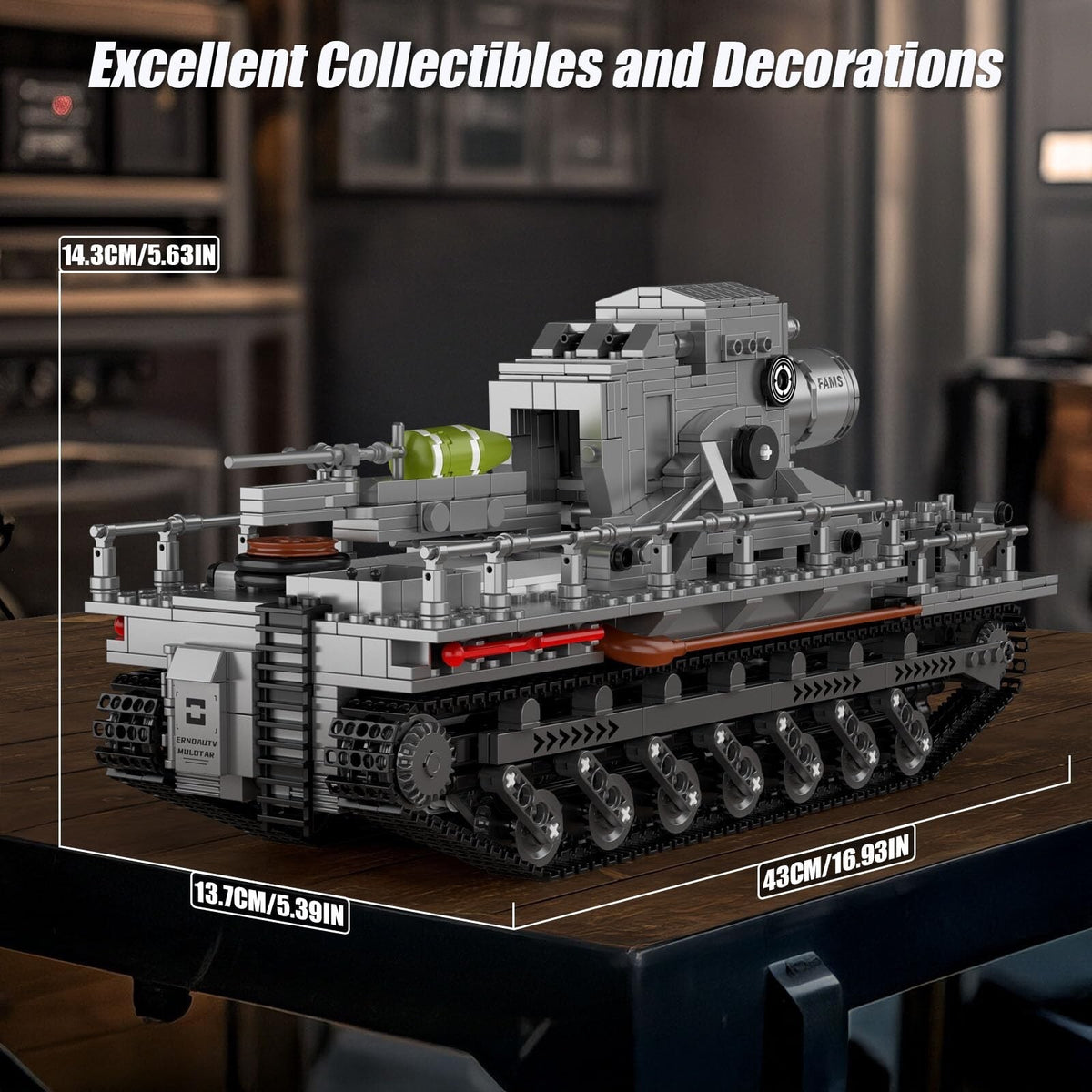 Mould King 20028 RC Karl-Gerät Mortar Building Set – 1,648 Pieces