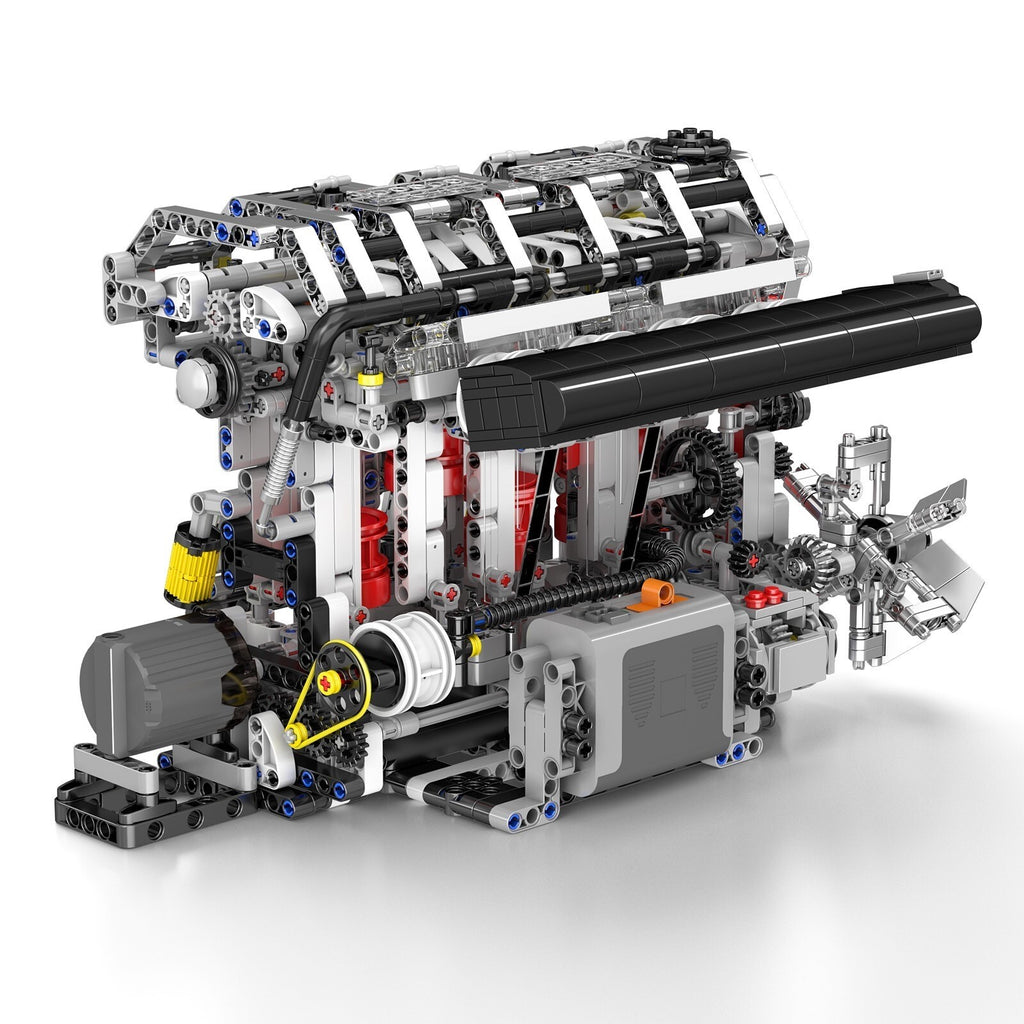 Mould King 10087 Motorized Inline-4 Gasoline Engine Model – 1,897 Pieces