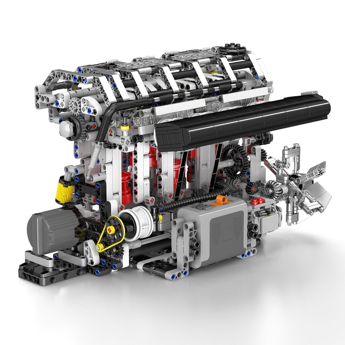 Mould King 10087 Motorized Inline-4 Gasoline Engine Model – 1,897 Pieces