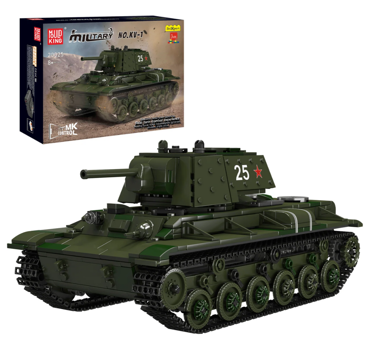 Mould King 20025 RC KV-1 Heavy Tank Building Set – 924 Pieces